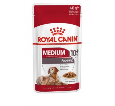 Royal Canin MEDIUM AGEING 10+ (ЭЙДЖИНГ 10+) влажный корм в соусе 0,140гр